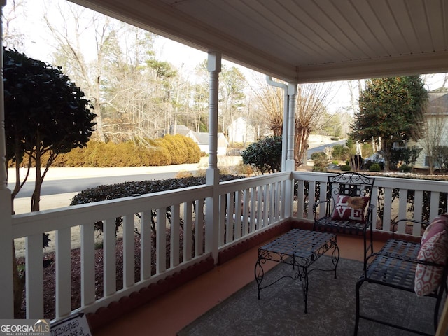 view of balcony