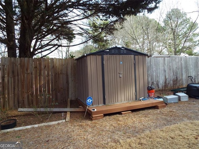 view of outdoor structure