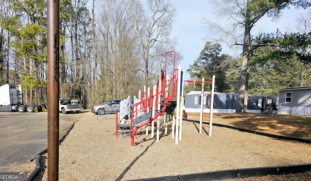 view of play area