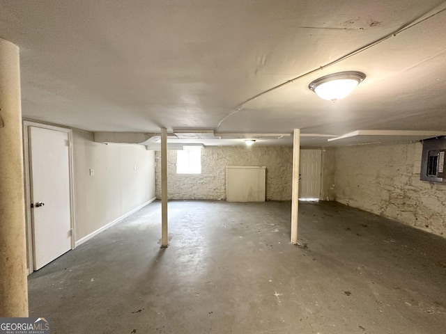 view of basement