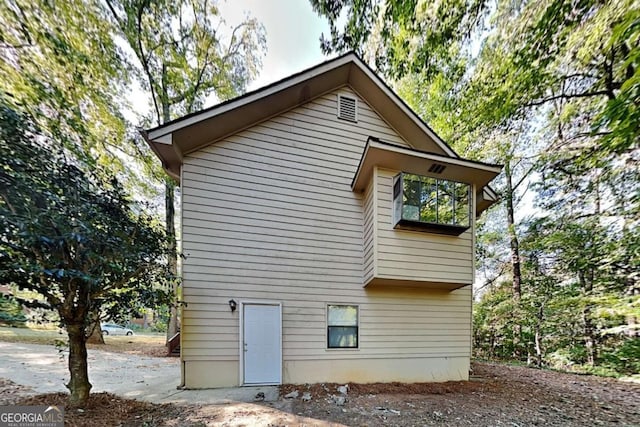 view of rear view of property