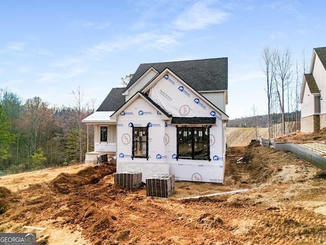 view of property under construction