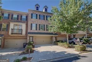 view of property with a garage