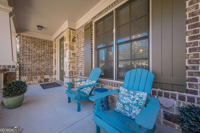 view of patio with covered porch