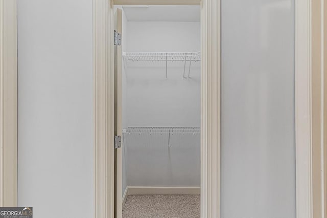 view of closet