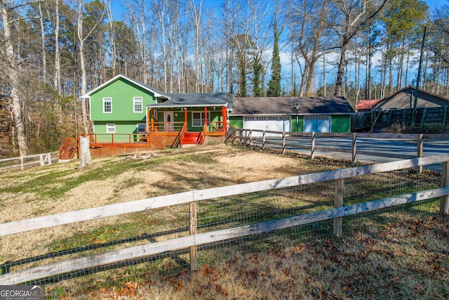 view of stable