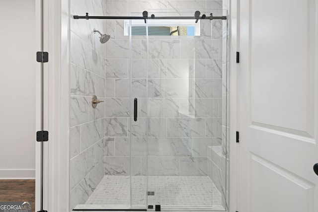 full bath featuring a stall shower