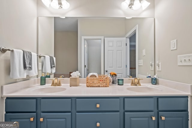 bathroom featuring vanity