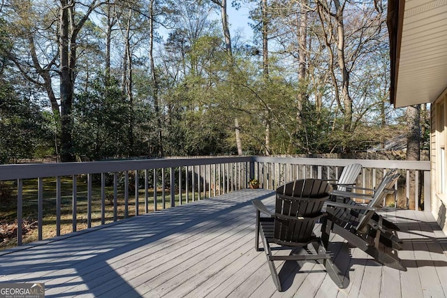 view of wooden terrace