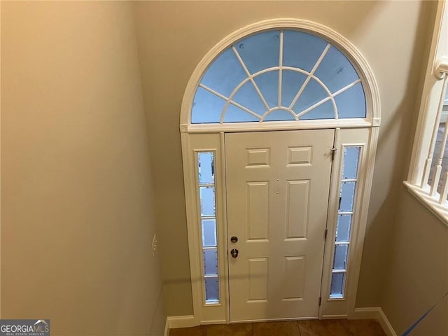 view of entrance foyer