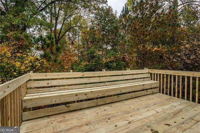 view of wooden terrace