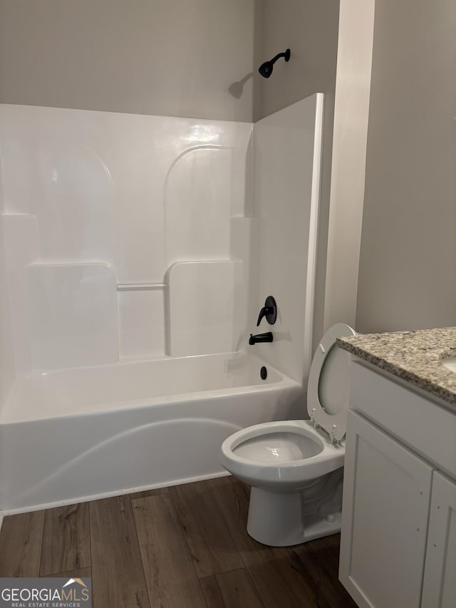 29 Iron Bound Trl, Dallas, GA 30132 - bathroom with vanity,  shower combination, and wood finished floors