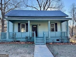 bungalow-style house with a porch