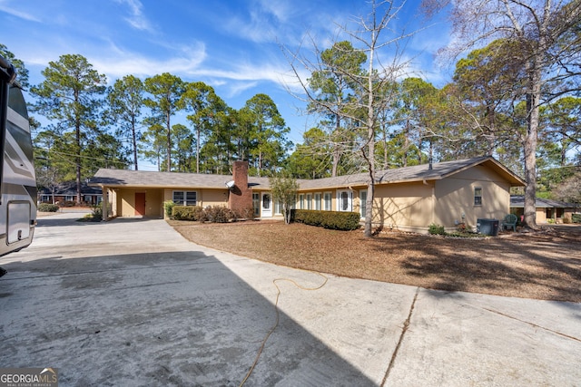 view of ranch-style home