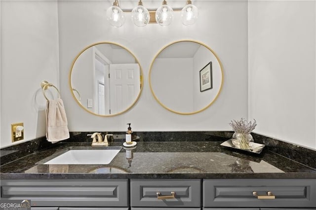 bathroom with vanity