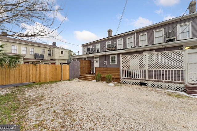 view of rear view of property