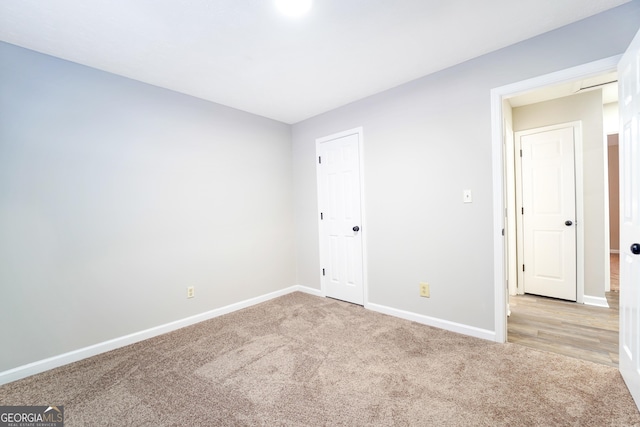 view of carpeted empty room