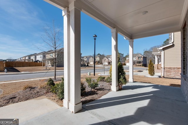 view of patio / terrace featuring covered porch