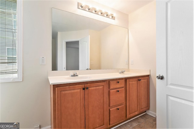 bathroom featuring vanity