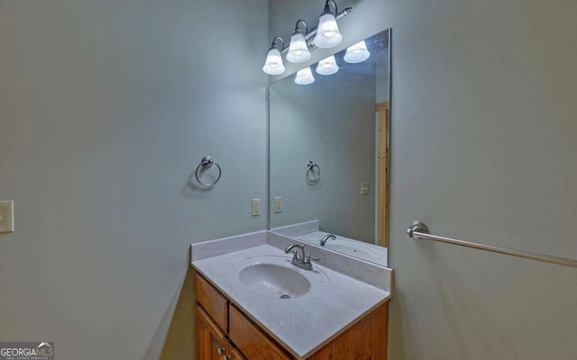 bathroom featuring vanity