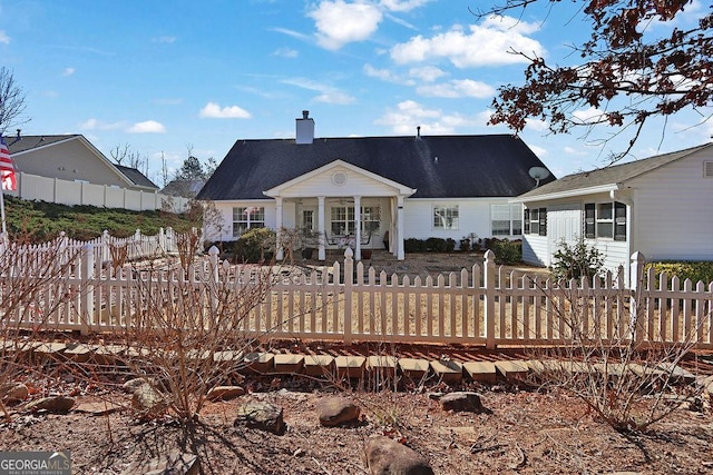 view of back of property