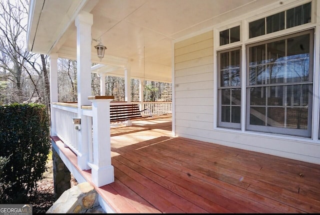 view of wooden terrace