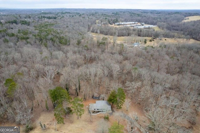 bird's eye view with a rural view