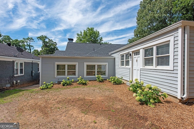 view of back of property