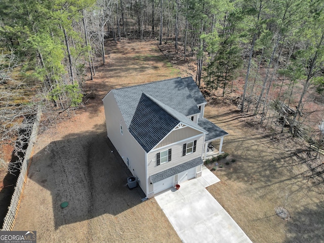 birds eye view of property