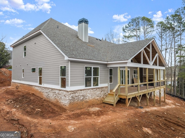 view of rear view of property