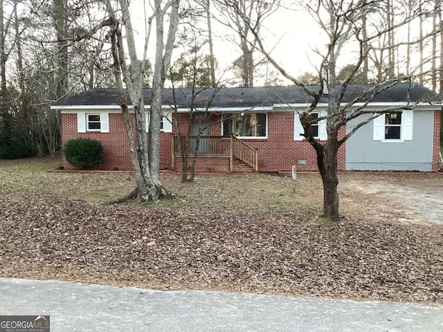 view of ranch-style house