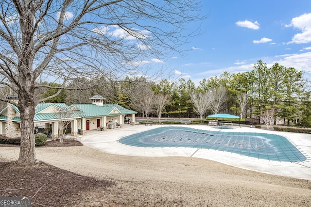 view of pool with a patio