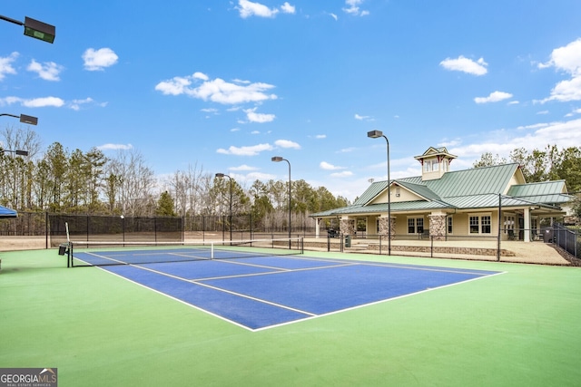 view of sport court