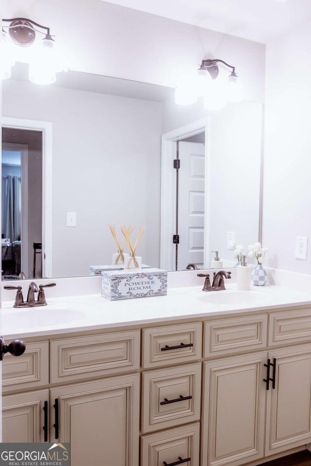 bathroom with vanity