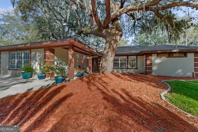 view of rear view of property