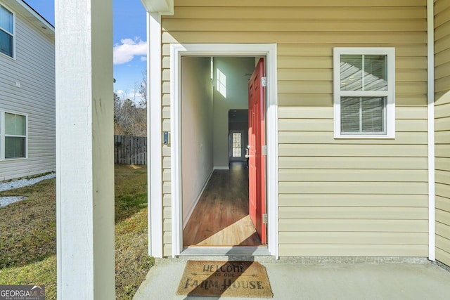 view of entrance to property