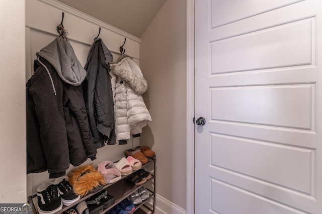 4738 Cypress Park Dr SW, Gainesville, GA 30504 - mudroom featuring baseboards
