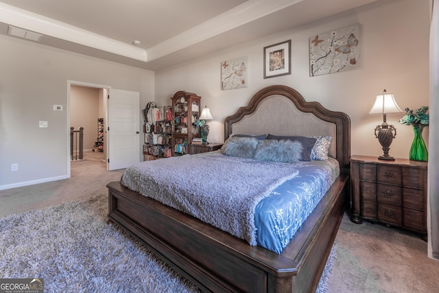 4738 Cypress Park Dr SW, Gainesville, GA 30504 - bedroom featuring carpet flooring and crown molding