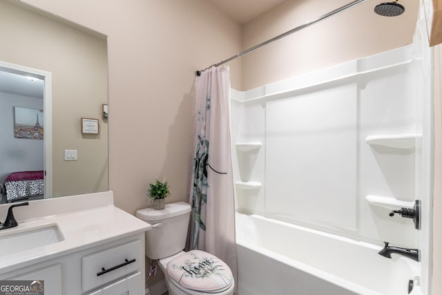 4738 Cypress Park Dr SW, Gainesville, GA 30504 - bathroom with shower / bath combo and vanity