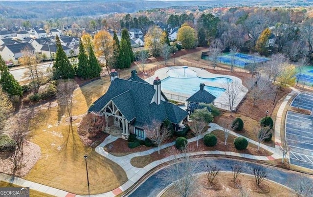 birds eye view of property