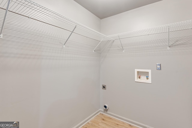 3236 Tallon Ln SW, Atlanta, GA 30311 - washroom featuring light wood finished floors, washer hookup, and electric dryer hookup