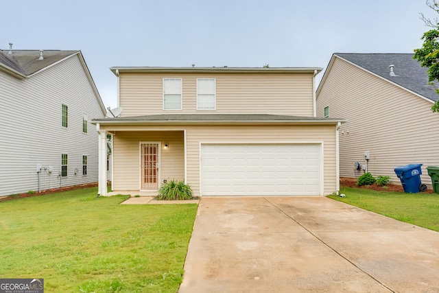 3236 Tallon Ln SW, Atlanta, GA 30311 - traditional home with an attached garage, a front yard, and concrete driveway