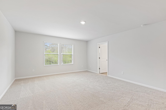 view of carpeted empty room