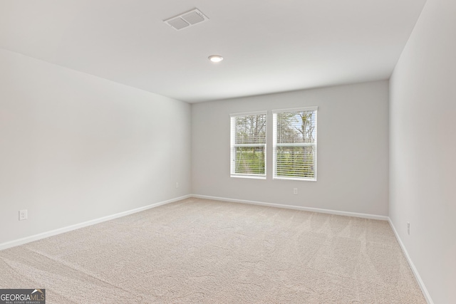 view of carpeted empty room