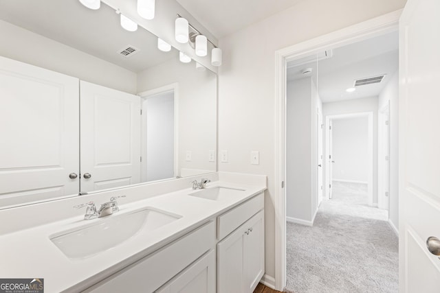 bathroom with vanity