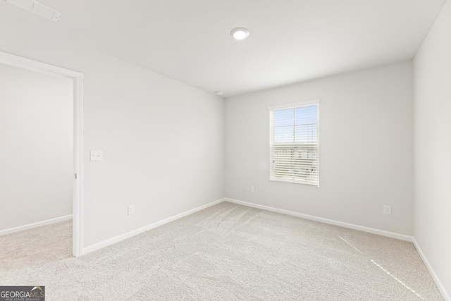 view of carpeted empty room