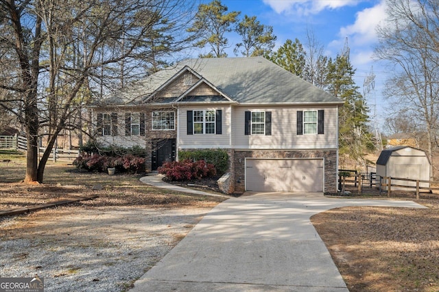 view of front of house featuring a garage