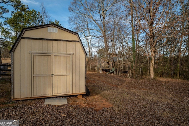 view of outdoor structure