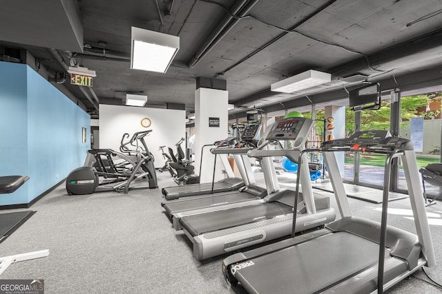 view of exercise room