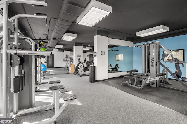 view of exercise room